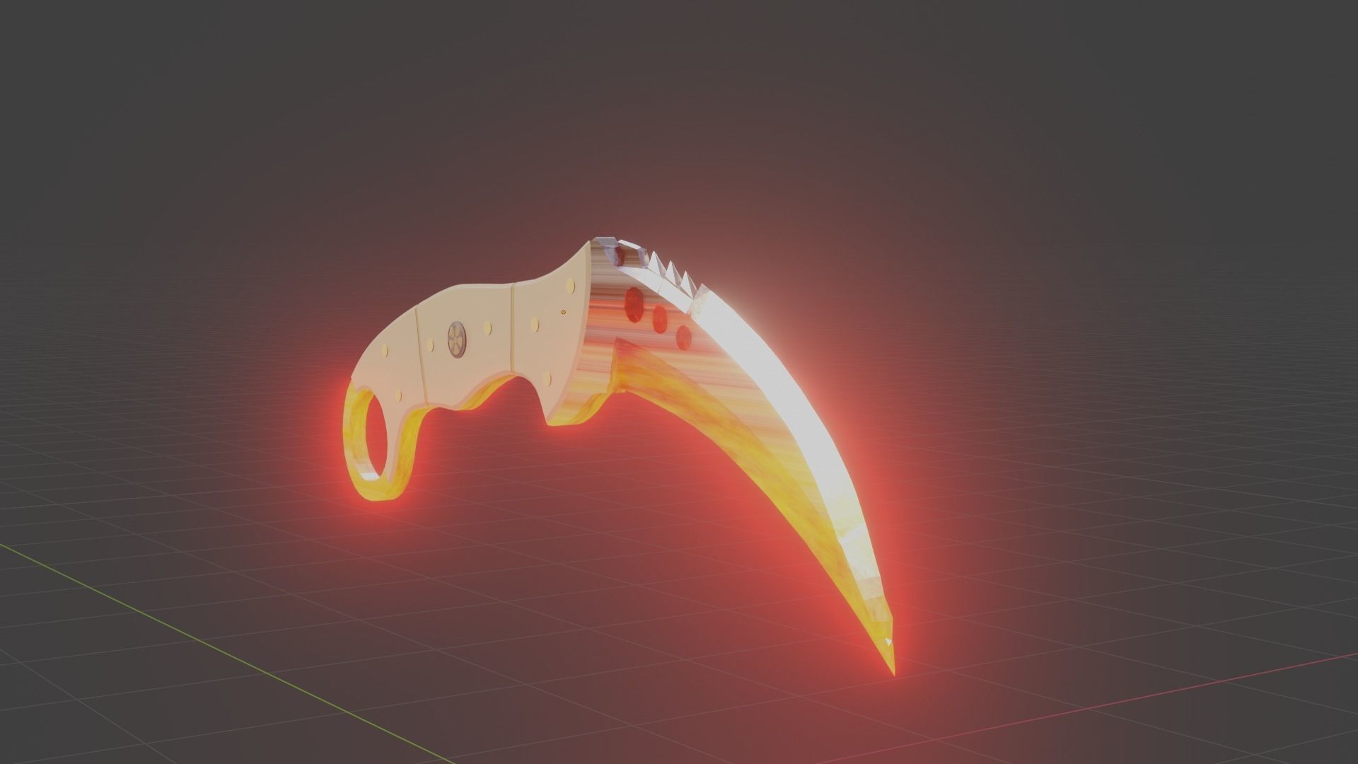 I made all the knives in cs go Low-poly 3D model_14