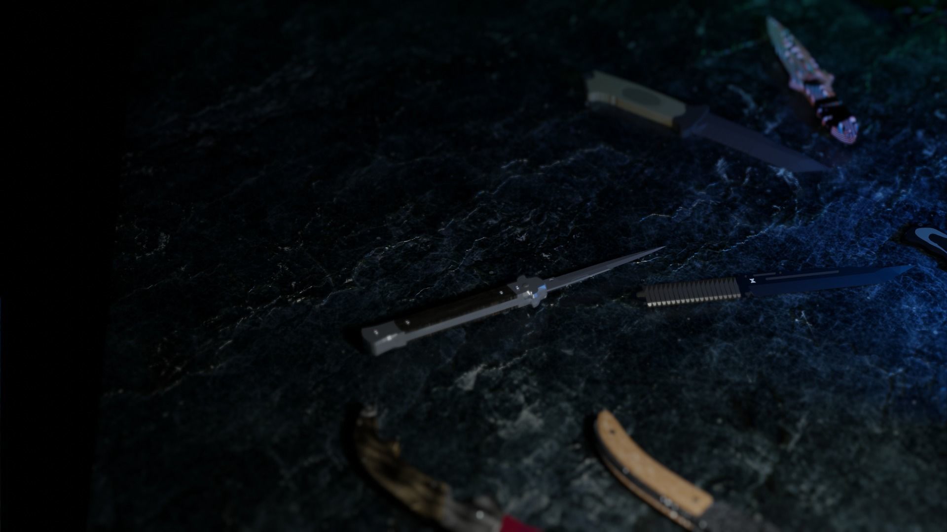 I made all the knives in cs go Low-poly 3D model_11