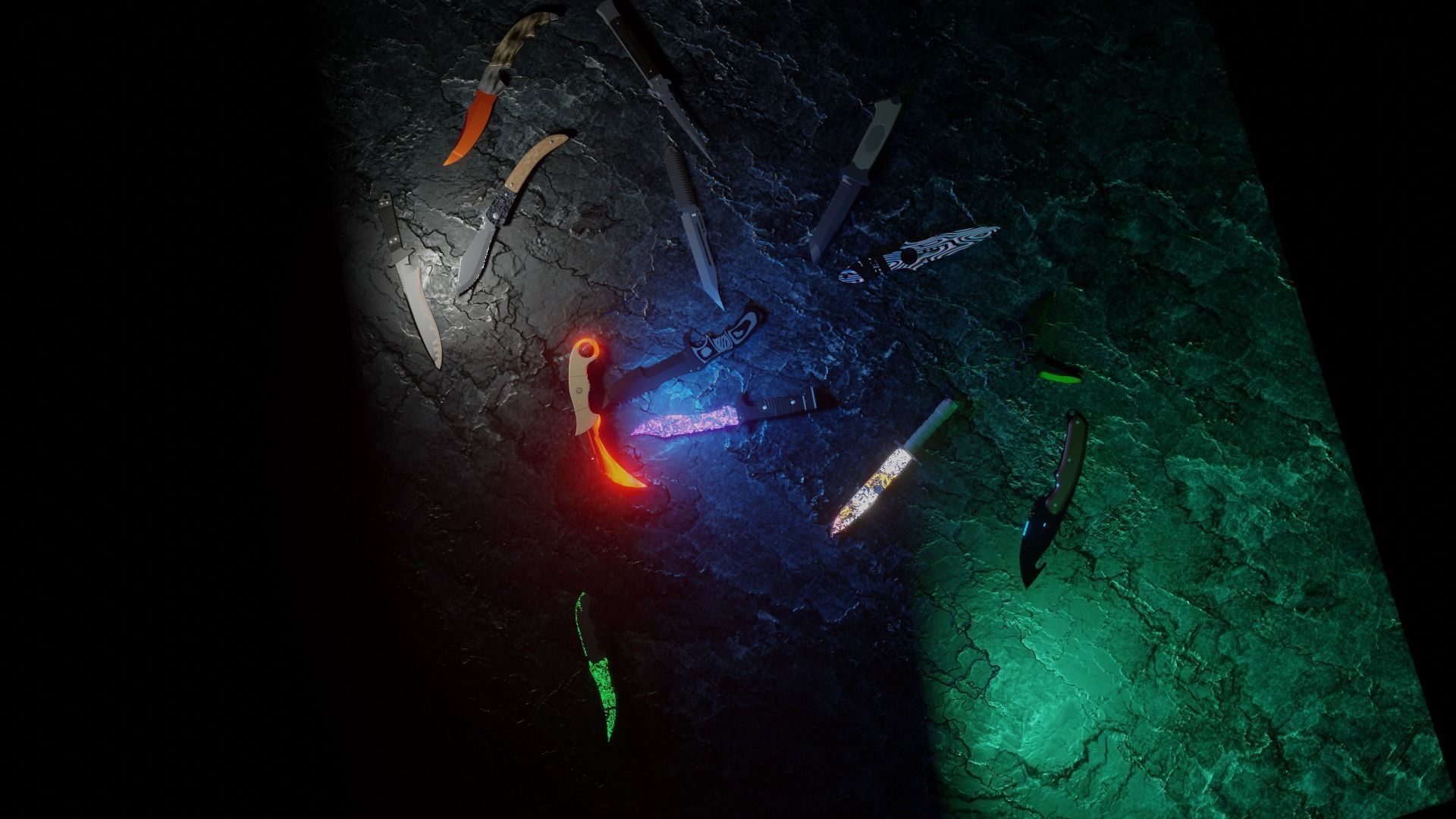 I made all the knives in cs go Low-poly 3D model_5