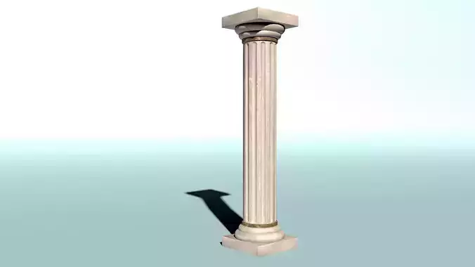 Greek column with 3 textures