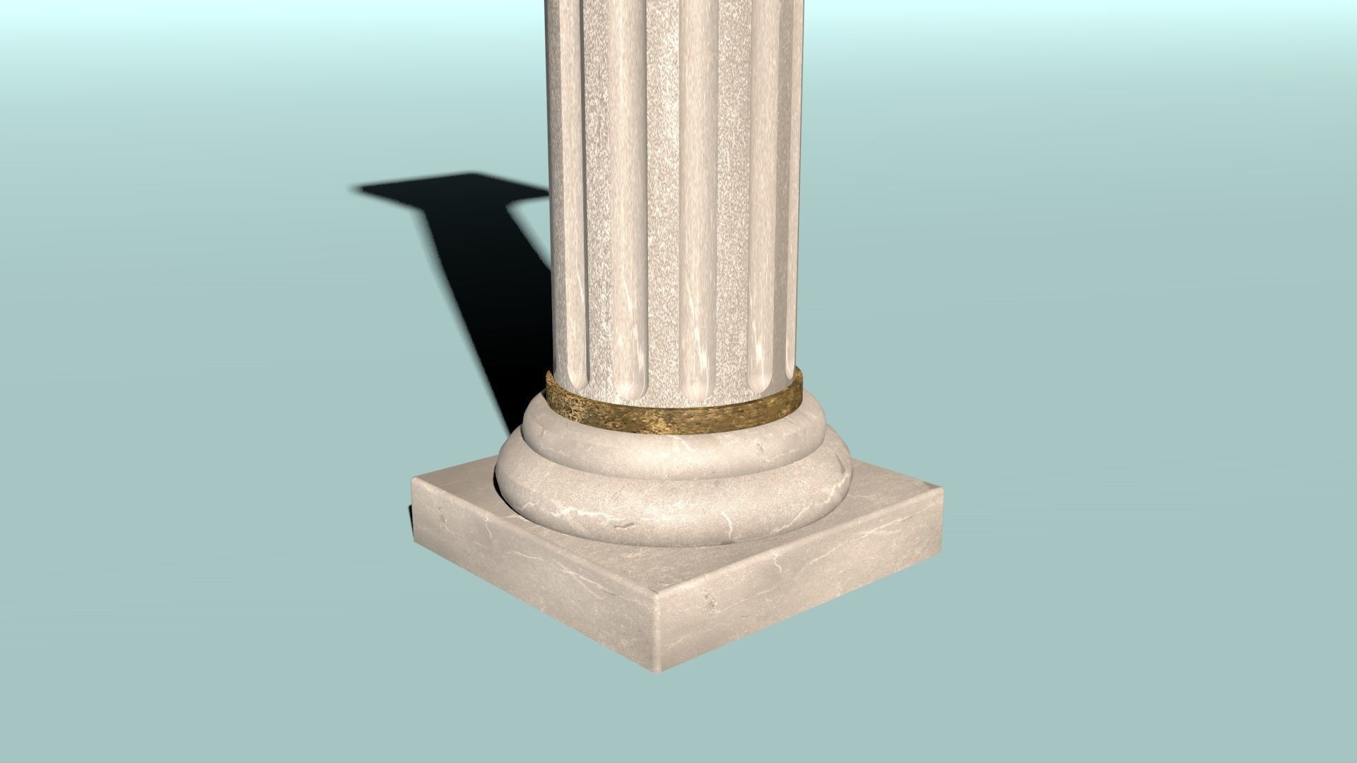 Greek column with 3 textures 3D model_2