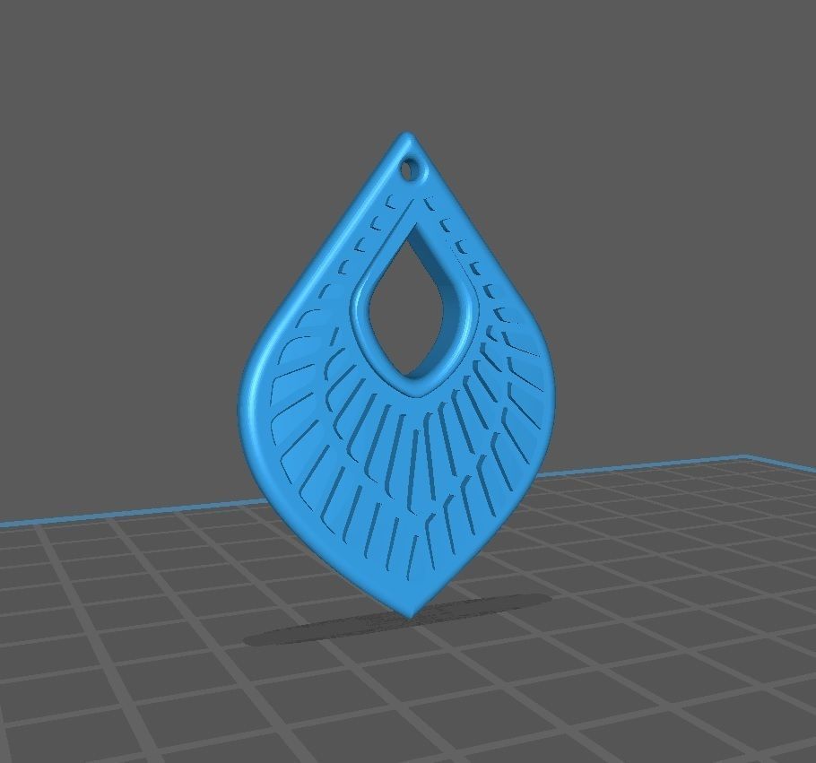 HM Earring or Necklace 012 Jewelry 3D print model_14