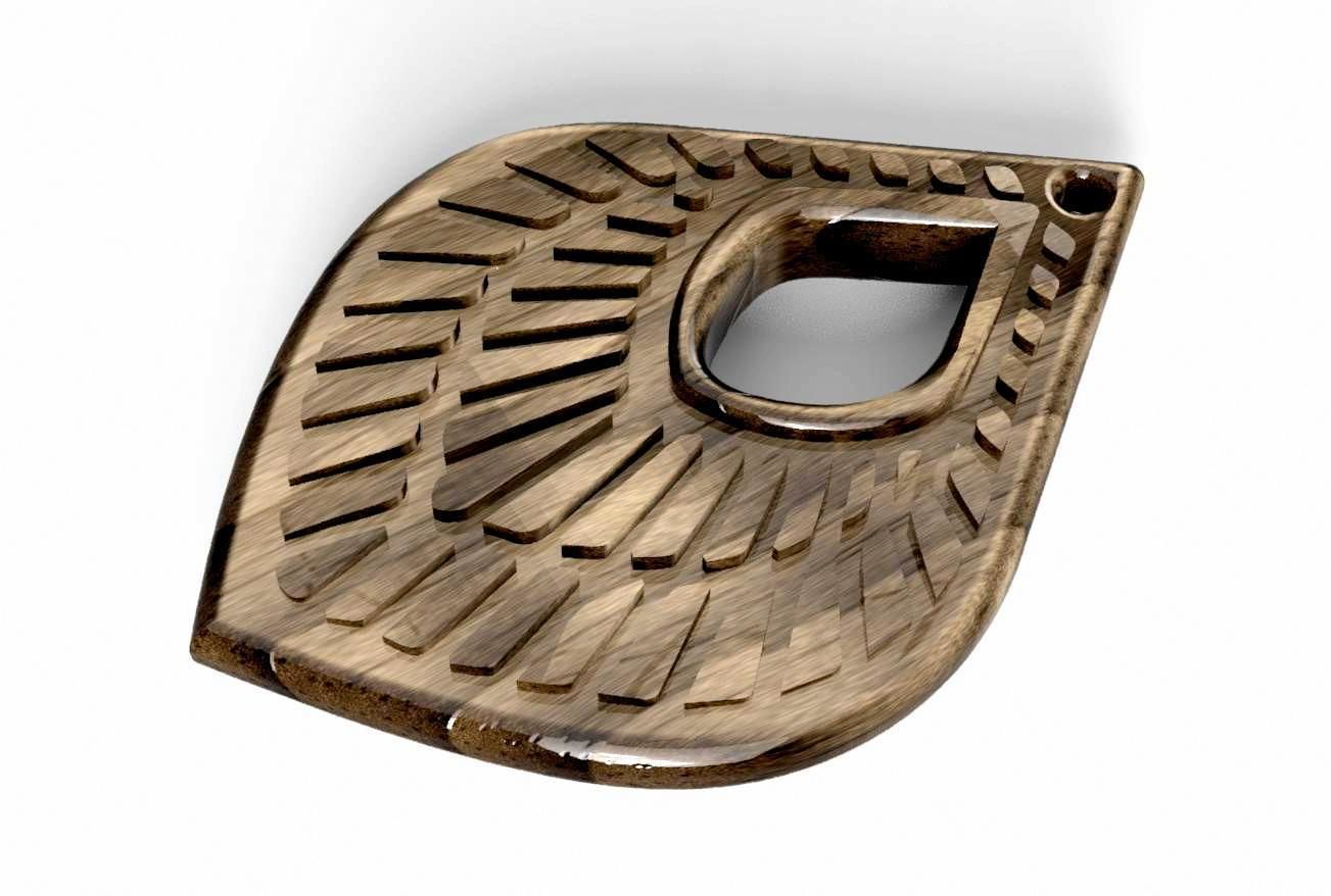 HM Earring or Necklace 012 Jewelry 3D print model_3