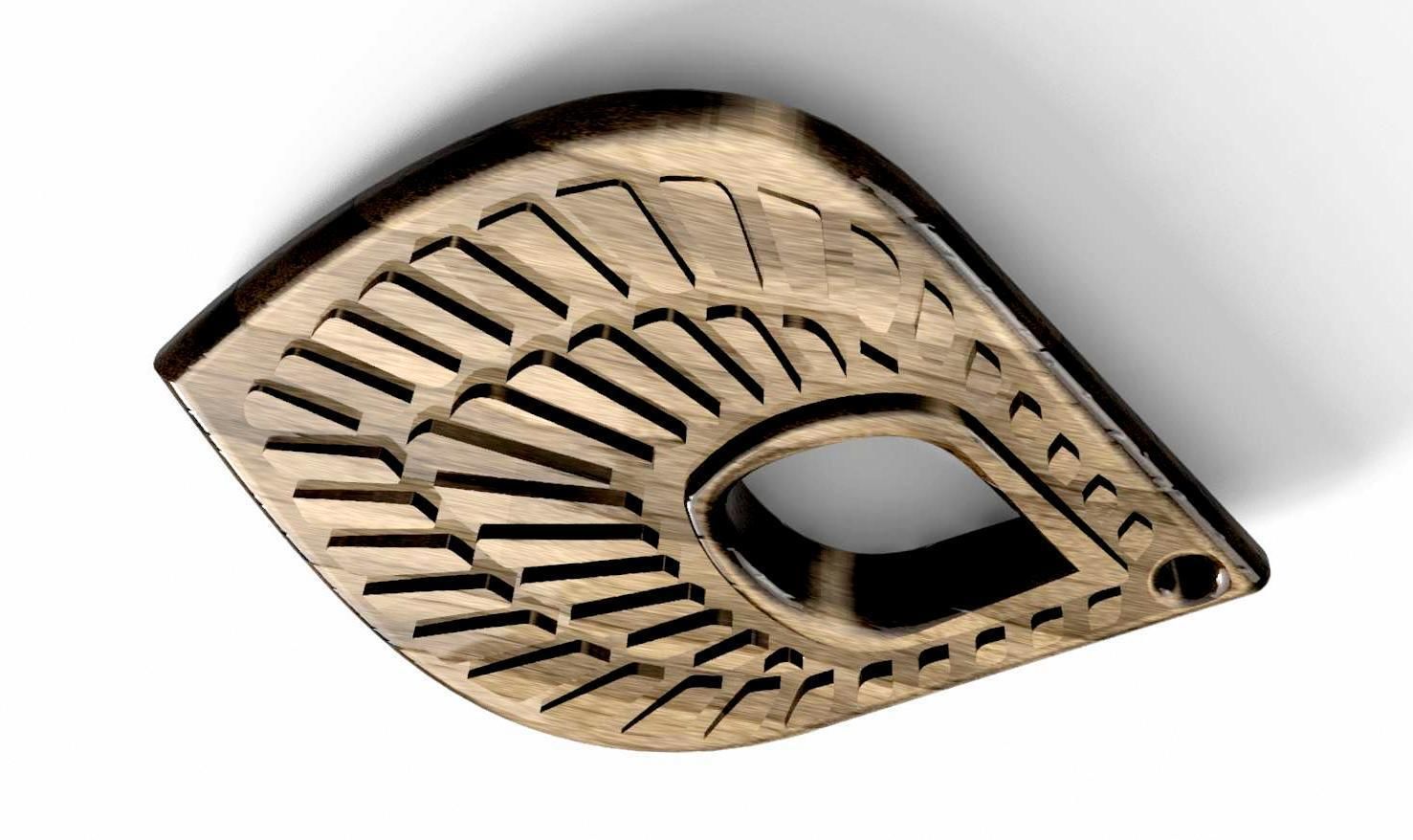 HM Earring or Necklace 012 Jewelry 3D print model_9