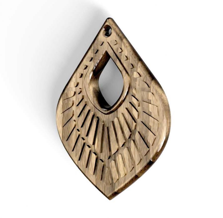 HM Earring or Necklace 012 Jewelry 3D print model_1