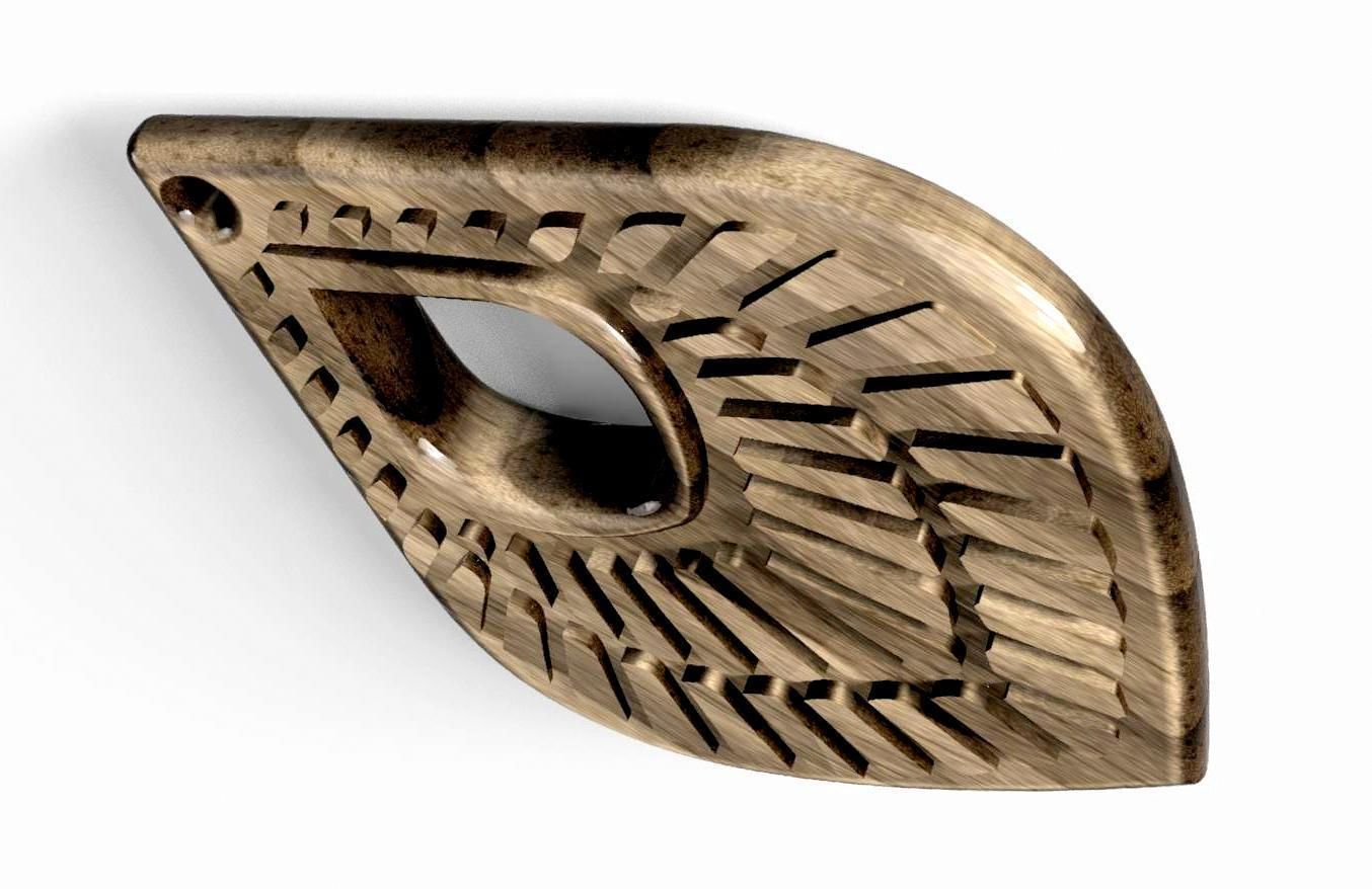 HM Earring or Necklace 012 Jewelry 3D print model_4