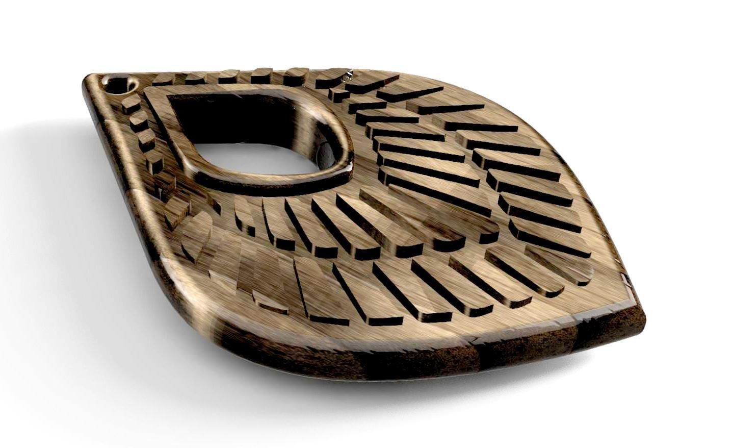 HM Earring or Necklace 012 Jewelry 3D print model_6