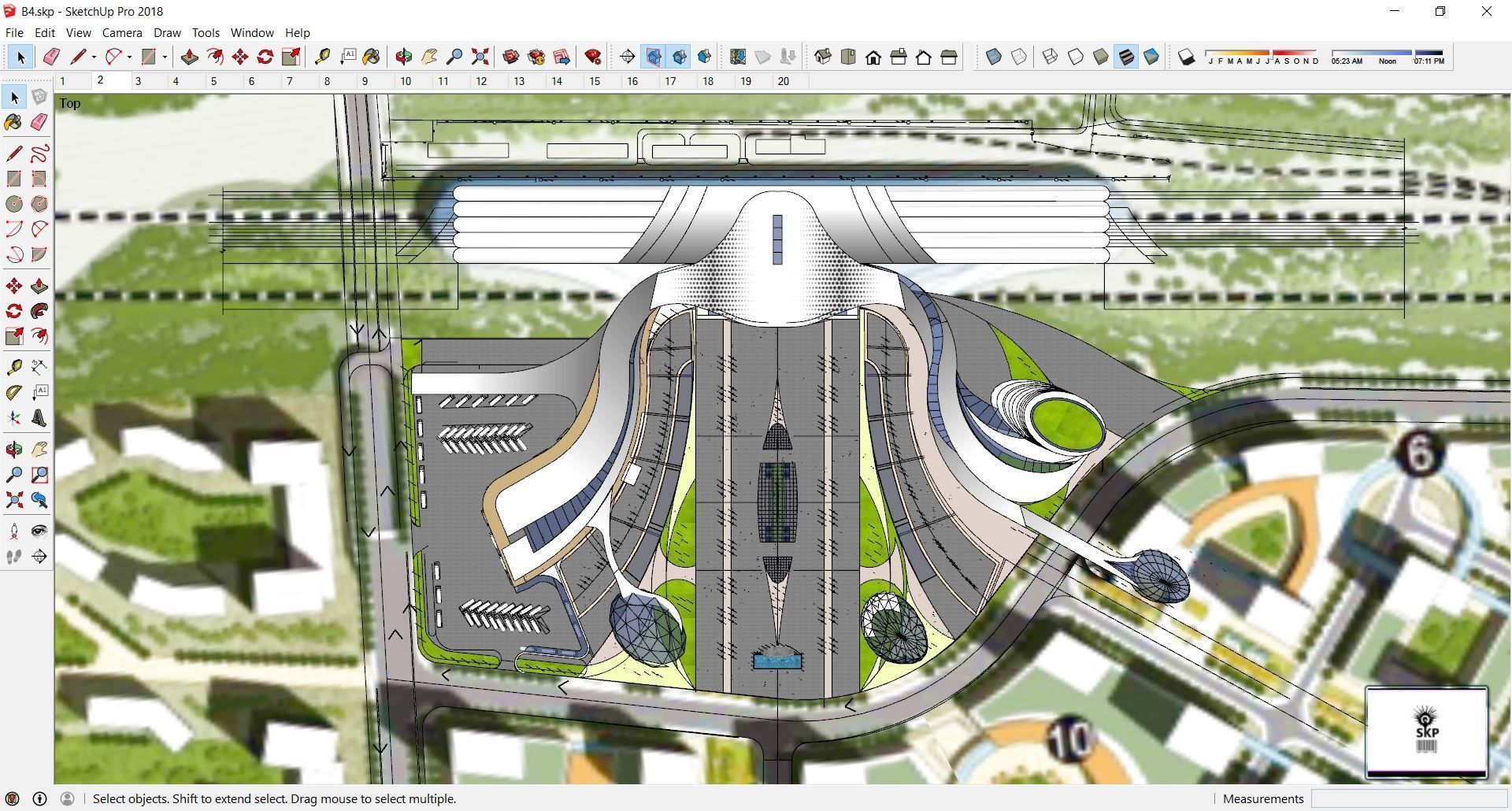 Sketchup Terminal B4 3D model_1