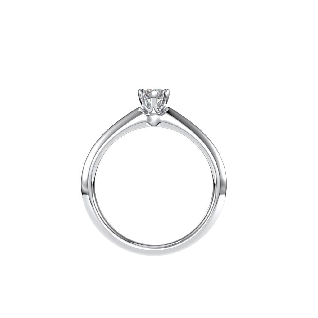 Solitaire rings tifan style  3D print model_40