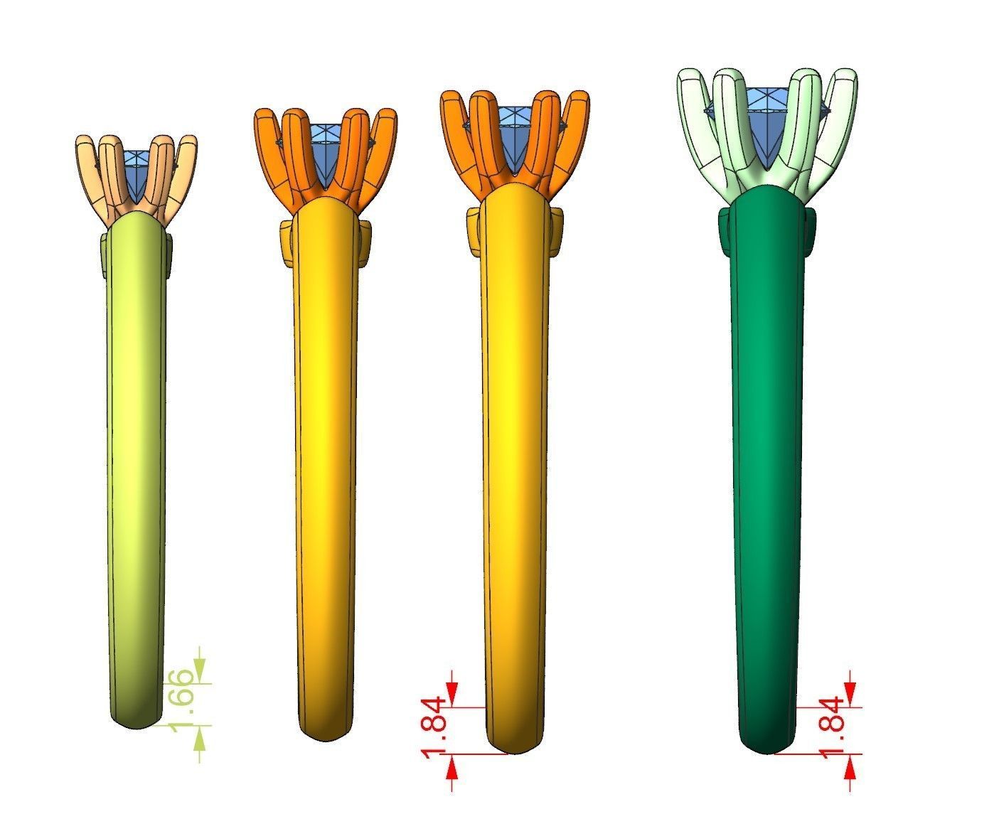 Solitaire rings tifan style  3D print model_45