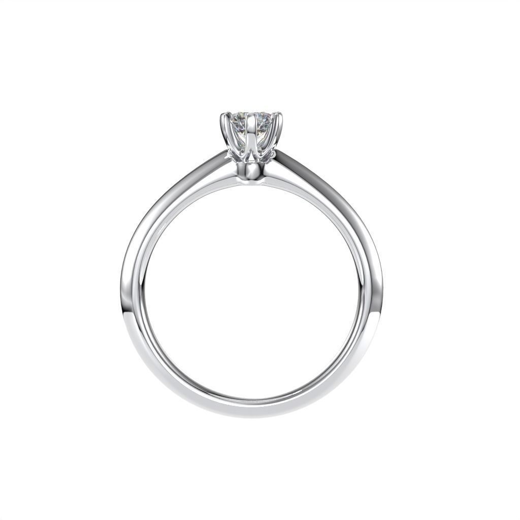 Solitaire rings tifan style  3D print model_34