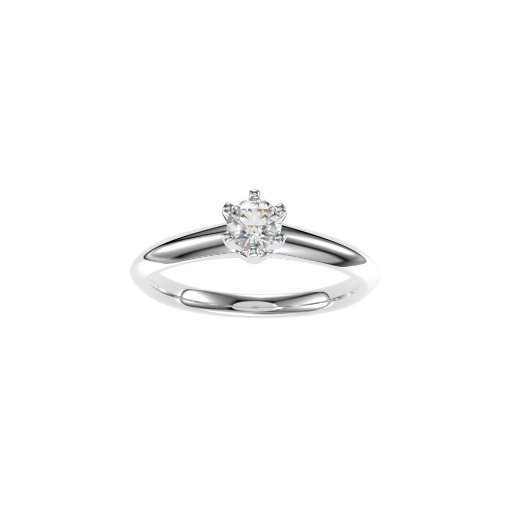Solitaire rings tifan style  3D print model_25
