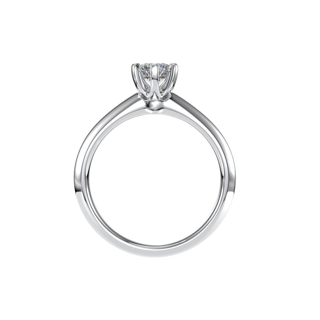 Solitaire rings tifan style  3D print model_31