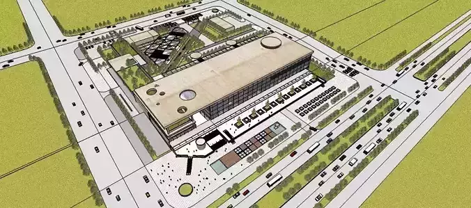 Sketchup Terminal C1 3D model