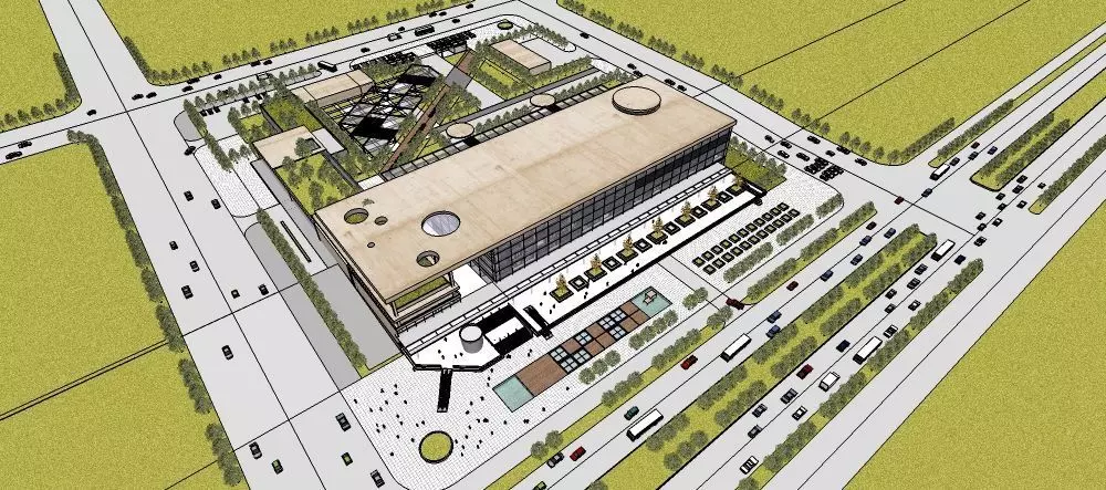 Sketchup Terminal C1 3D model_0