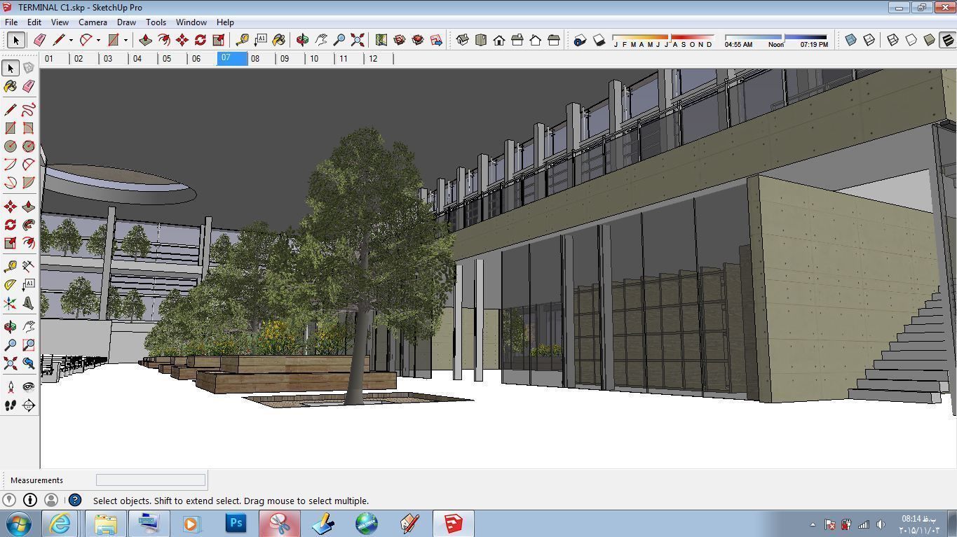 Sketchup Terminal C1 3D model_7
