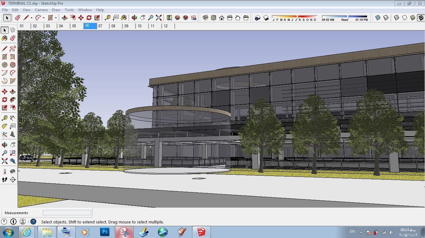 Sketchup Terminal C1 3D model_6