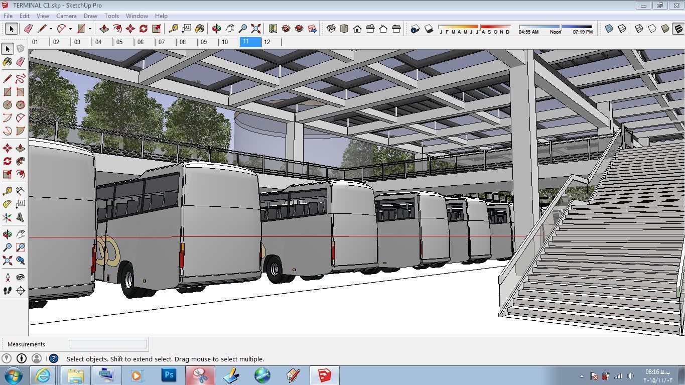Sketchup Terminal C1 3D model_1