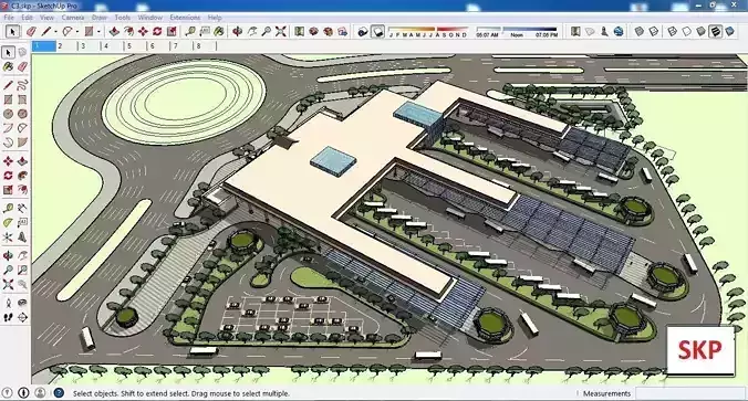 Sketchup Terminal C3 3D model