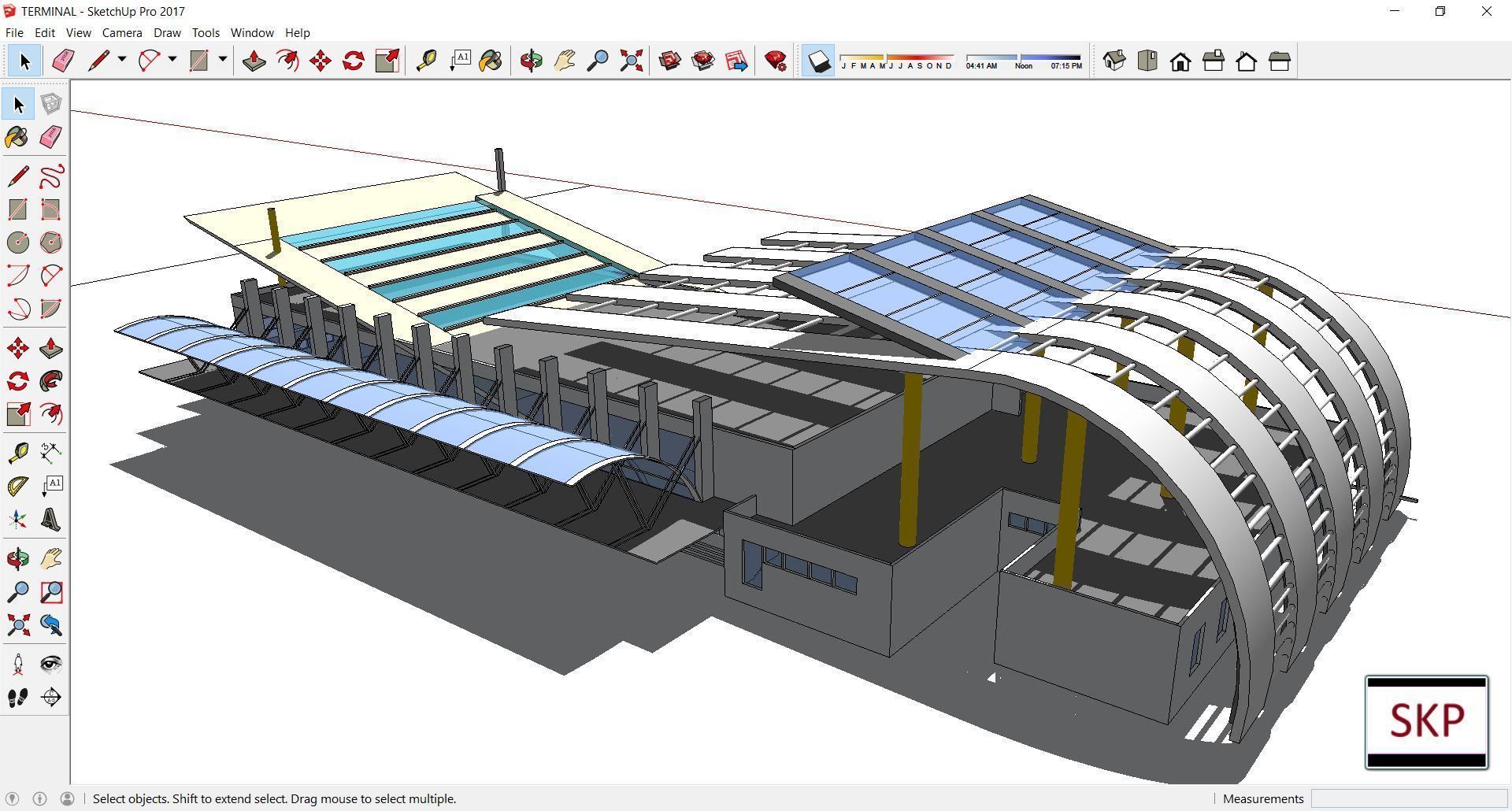 Sketchup Terminal C6 3D model_1