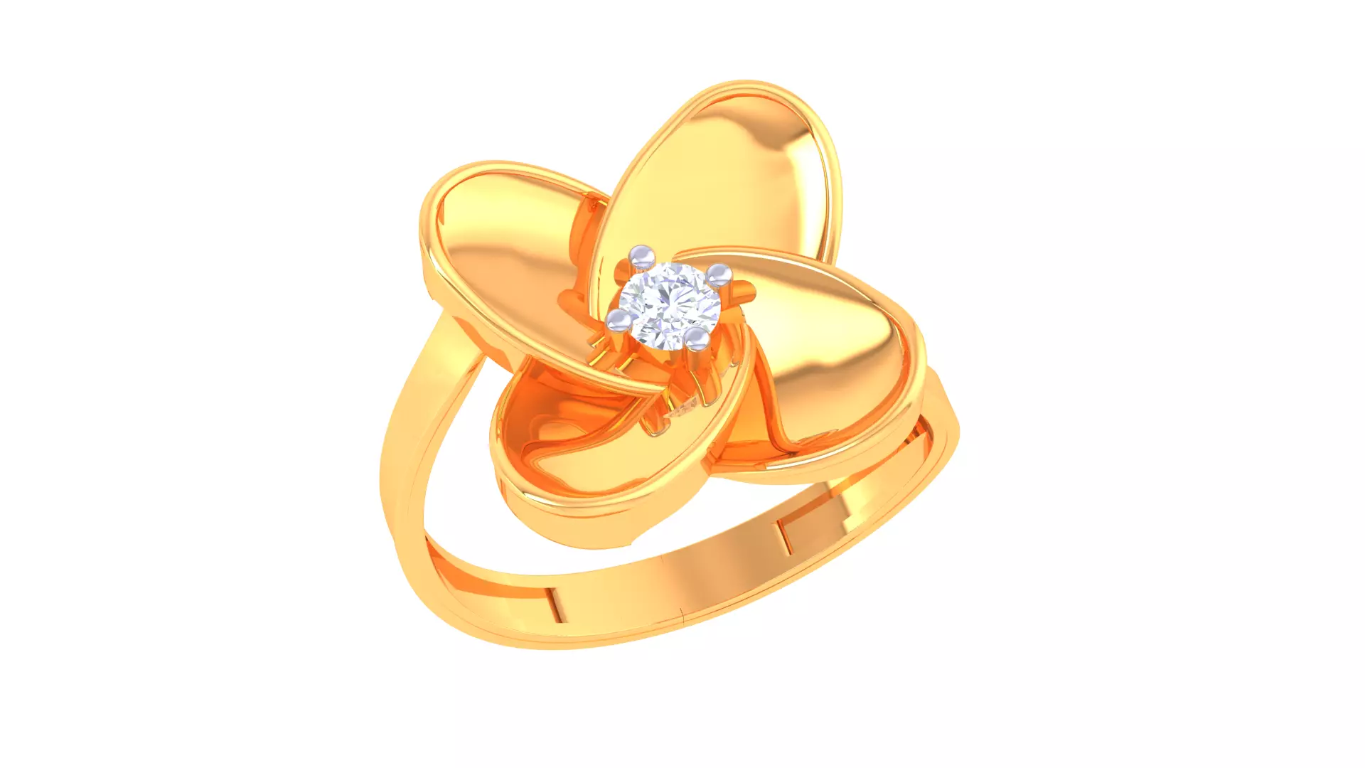 flower ring Free 3D print model_0