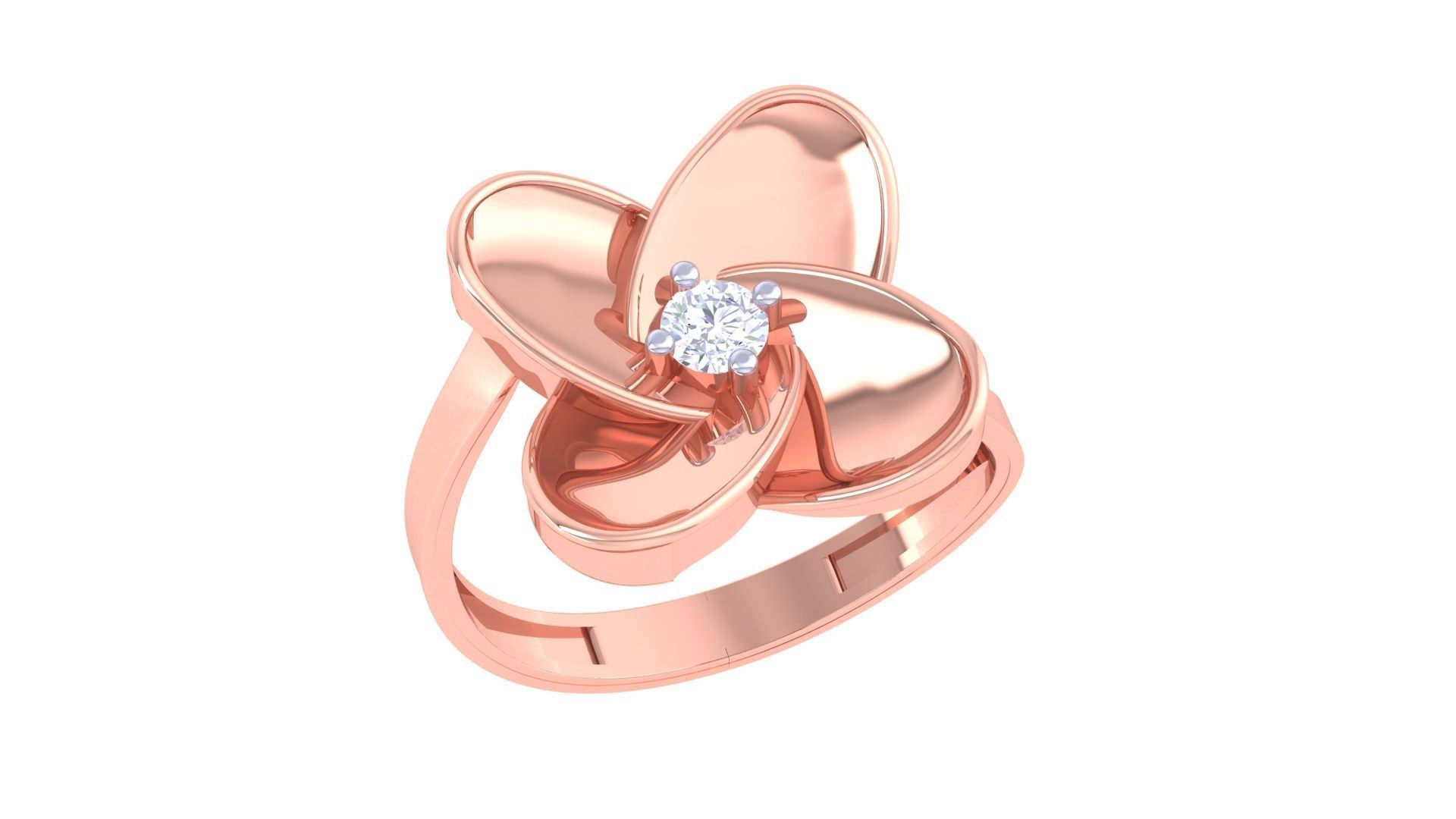 flower ring Free 3D print model_2