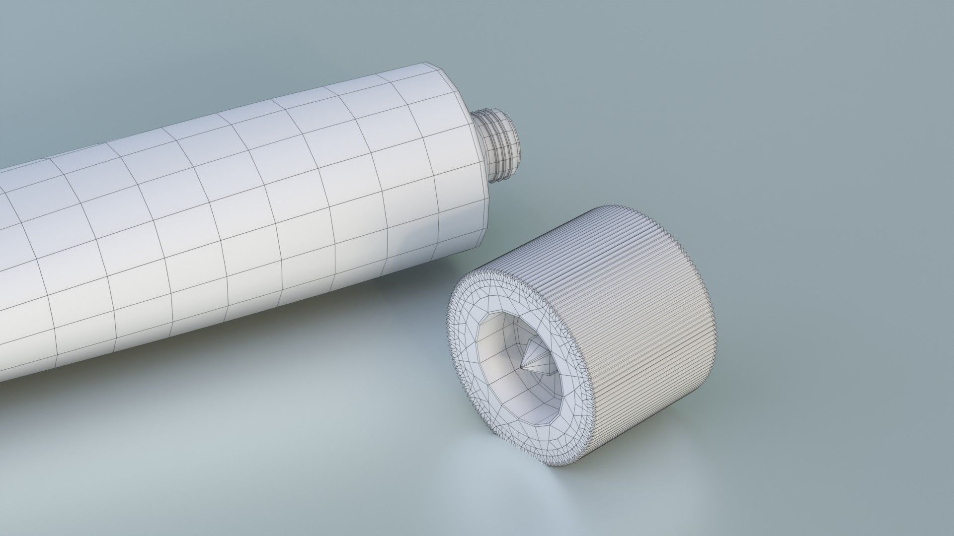 Cream tube mock up 3D model_14