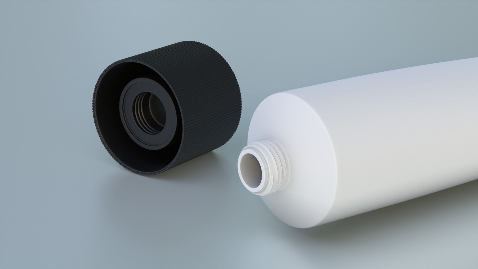 Cream tube mock up 3D model_7