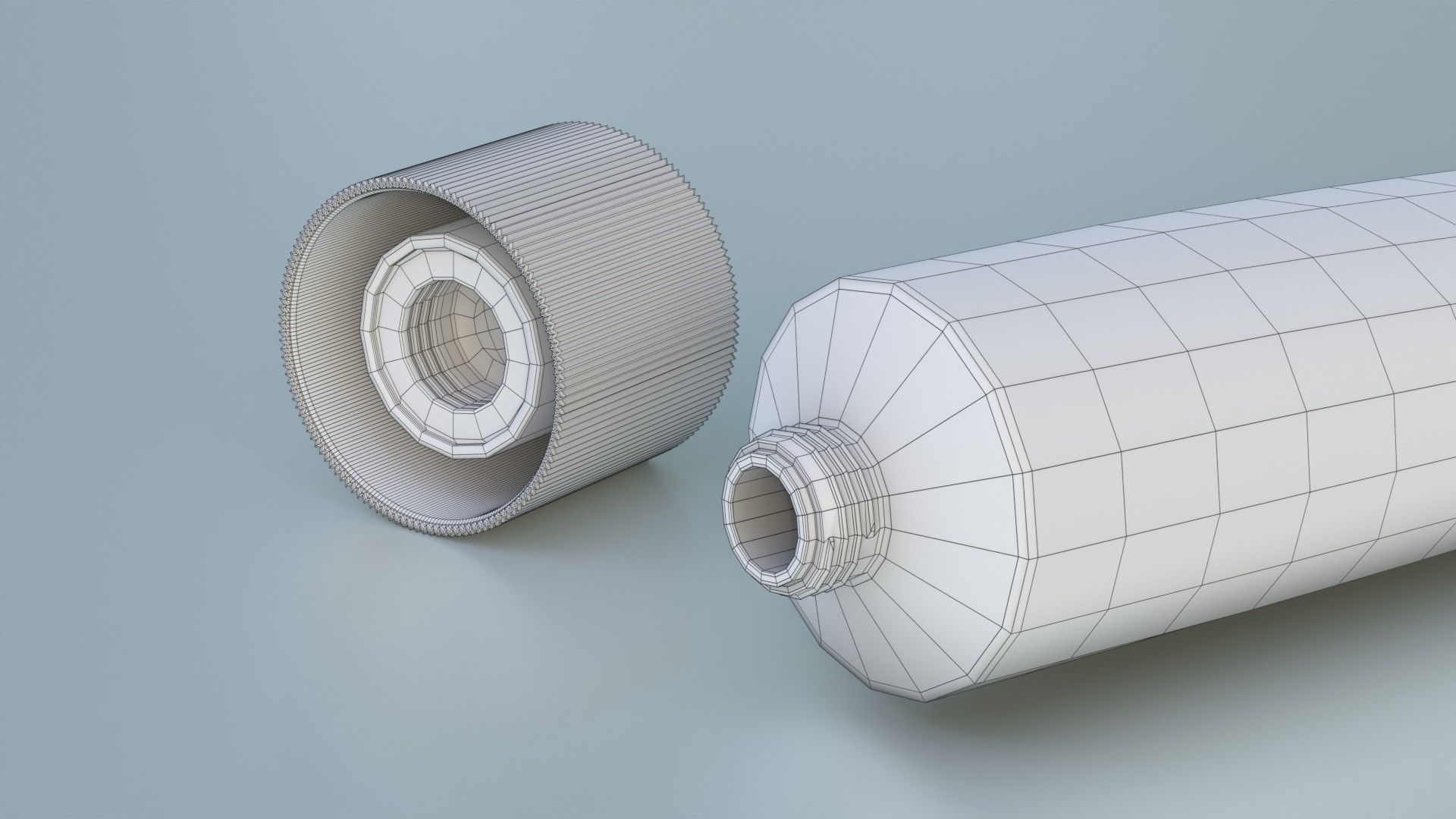 Cream tube mock up 3D model_12
