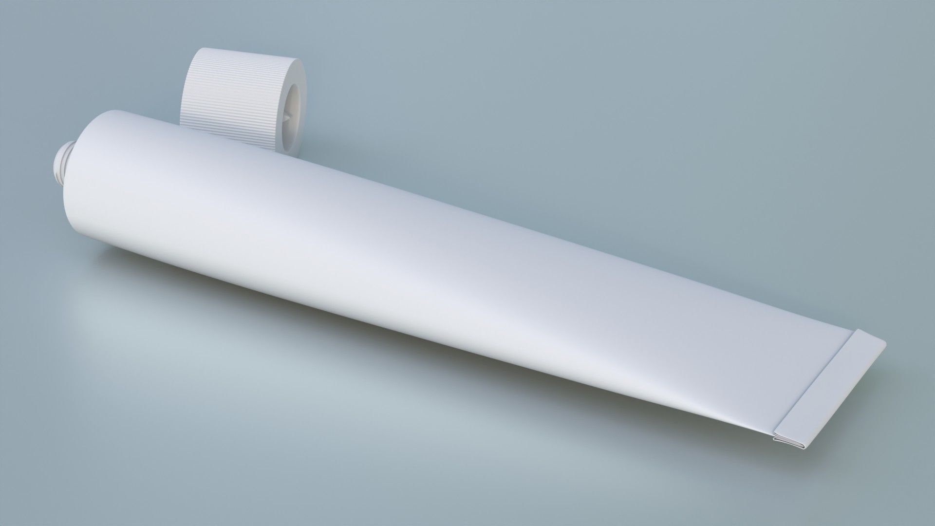 Cream tube mock up 3D model_5