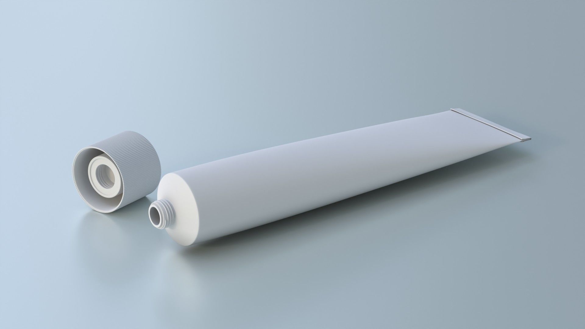 Cream tube mock up 3D model_4