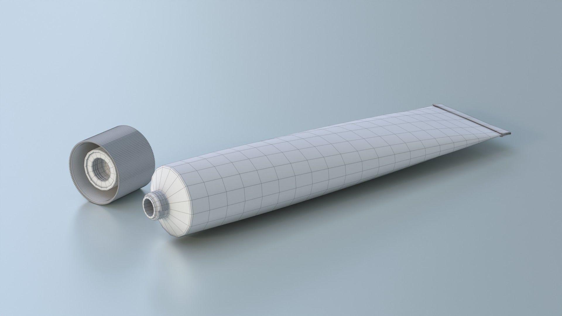 Cream tube mock up 3D model_16