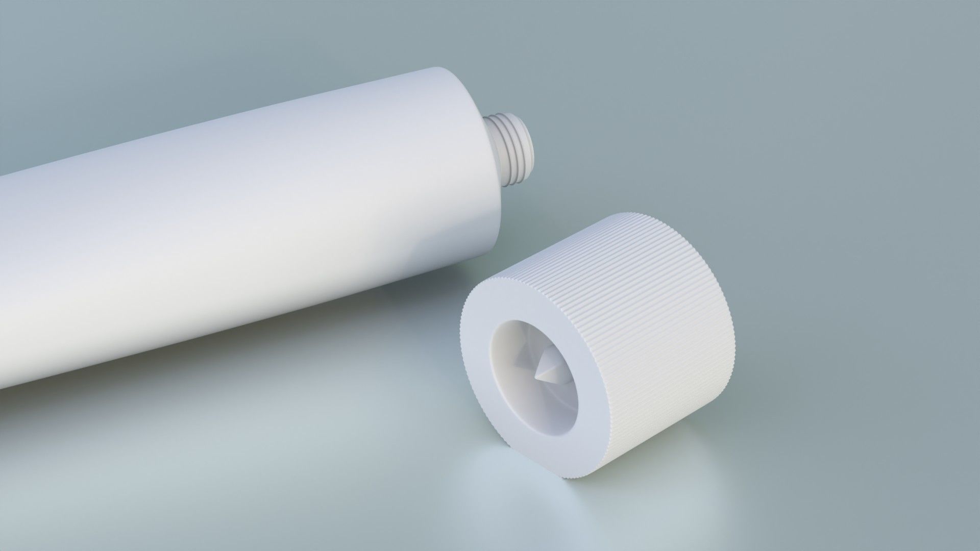 Cream tube mock up 3D model_1