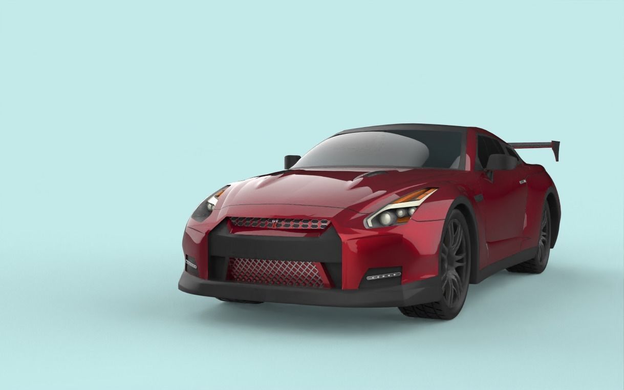 modern car design  3D model_2