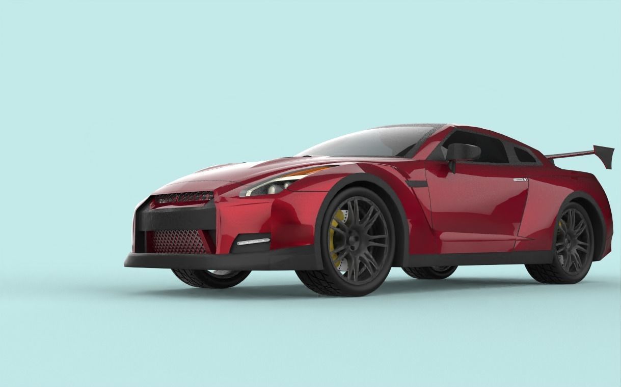modern car design  3D model_4