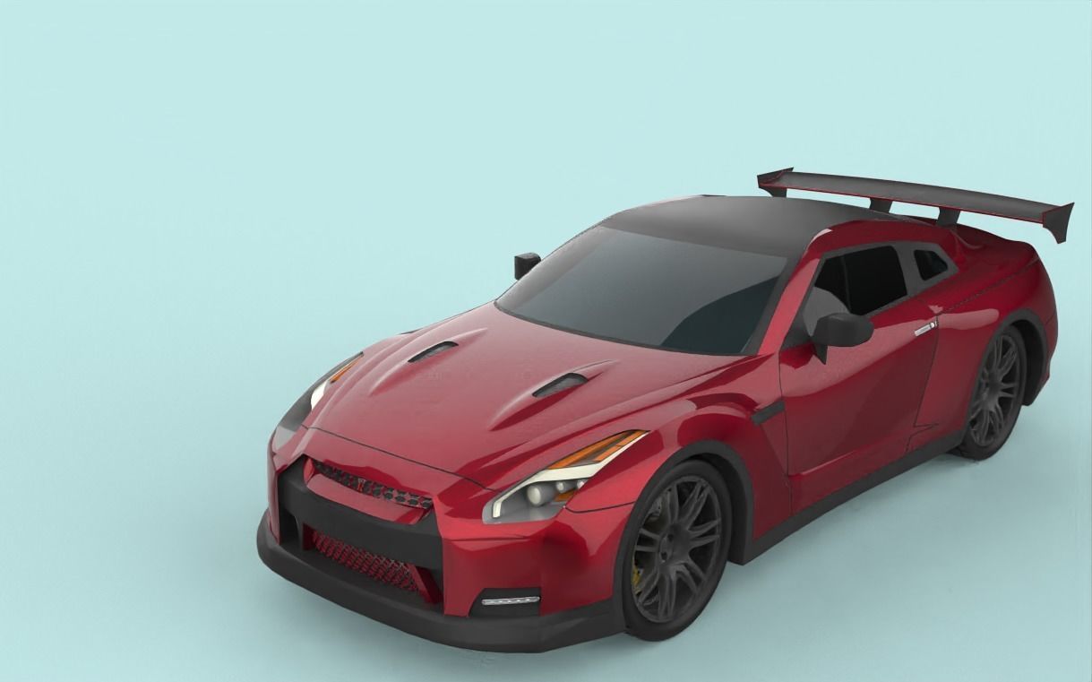 modern car design  3D model_3