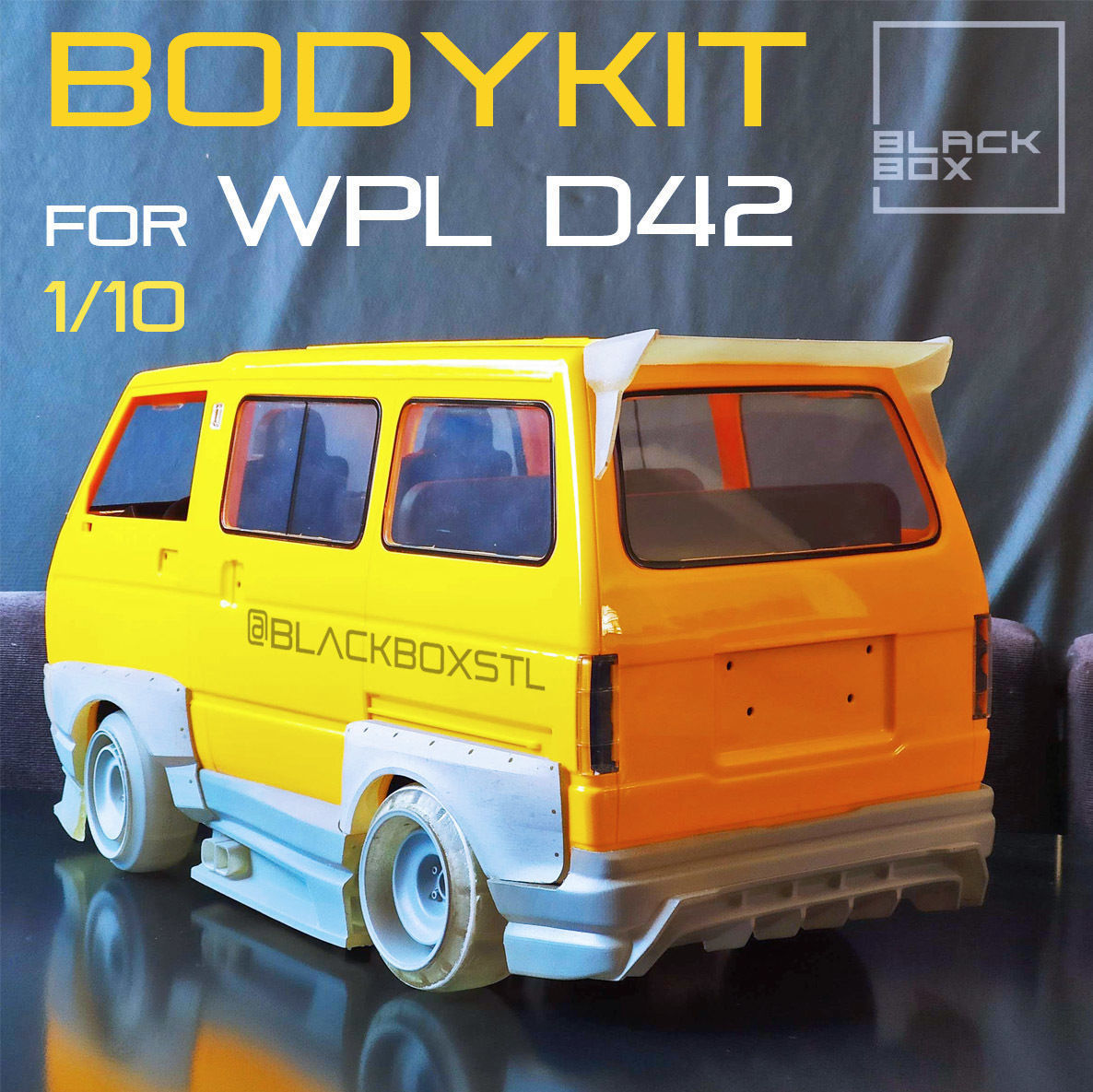 WPL D42 RC BODYKIT by BLACKBOX 1-10th 3D print model_2