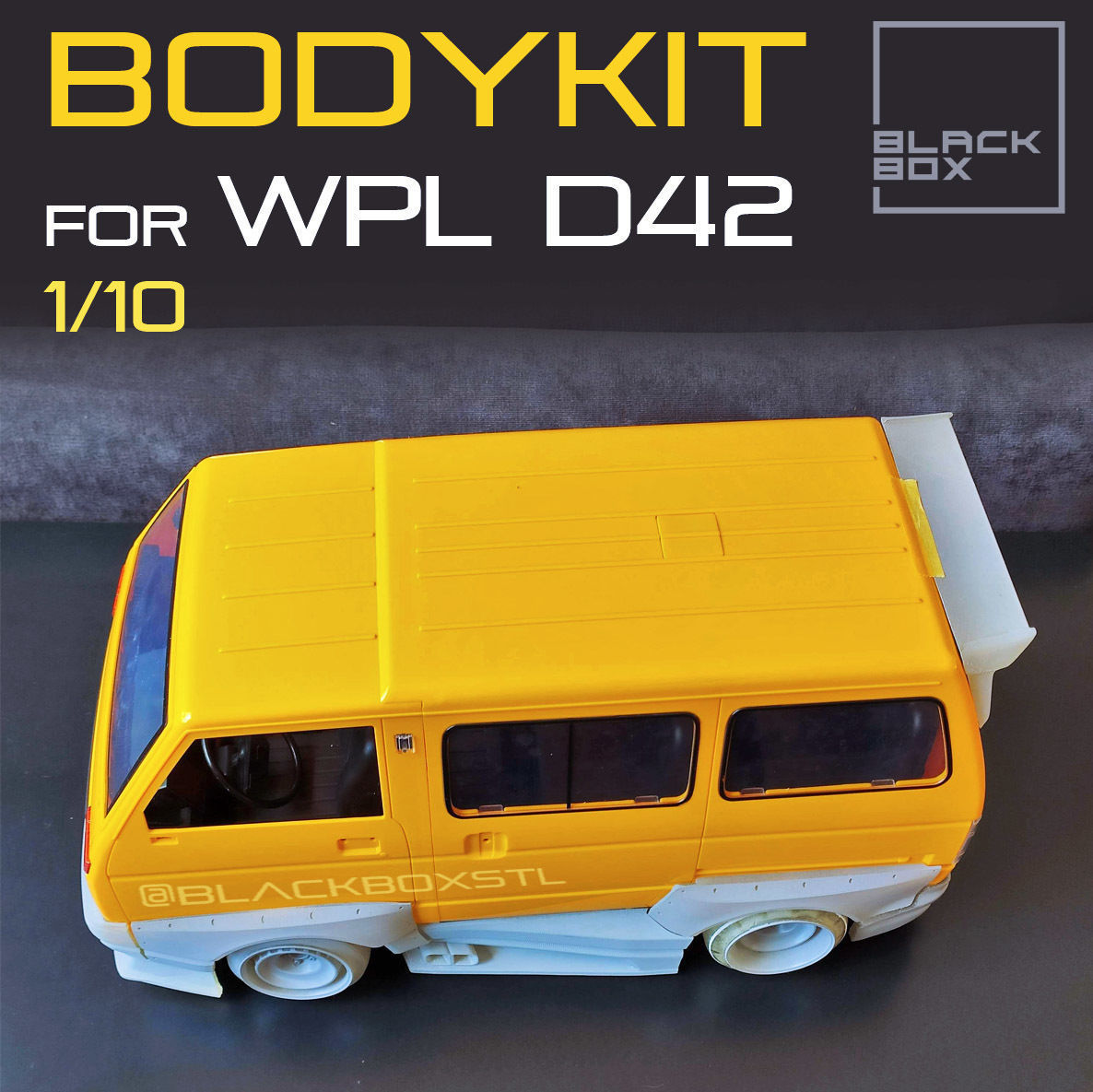 WPL D42 RC BODYKIT by BLACKBOX 1-10th 3D print model_5