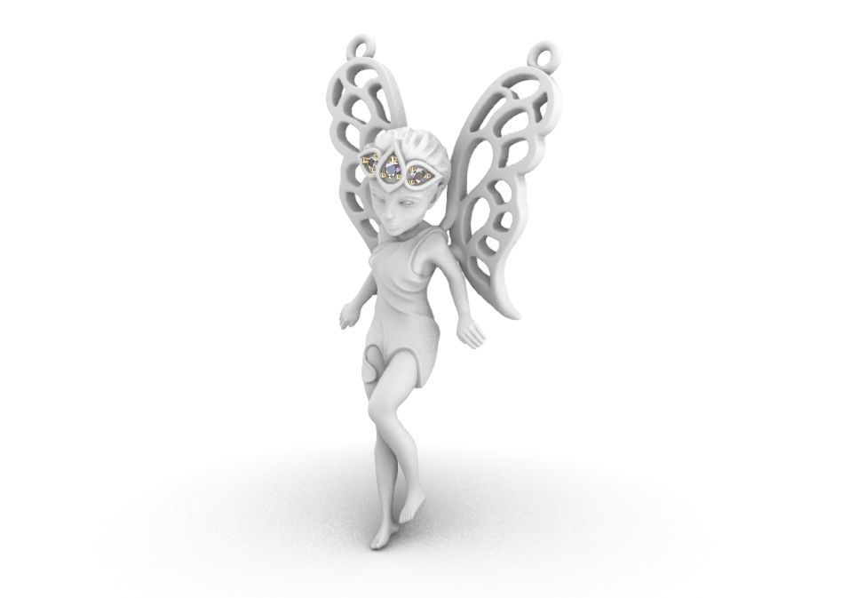Fairy Necklace  3D print model_4