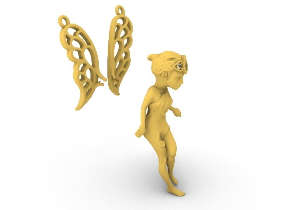 Fairy Necklace  3D print model_9