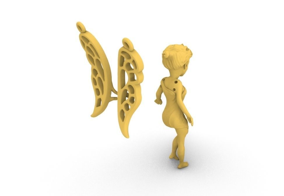 Fairy Necklace  3D print model_8