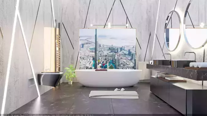 3ds bathroom modern design