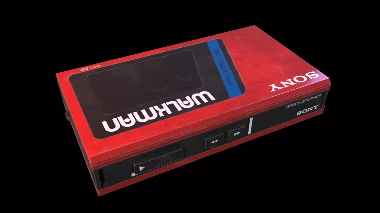 Sony Walkman Low-poly 3D model