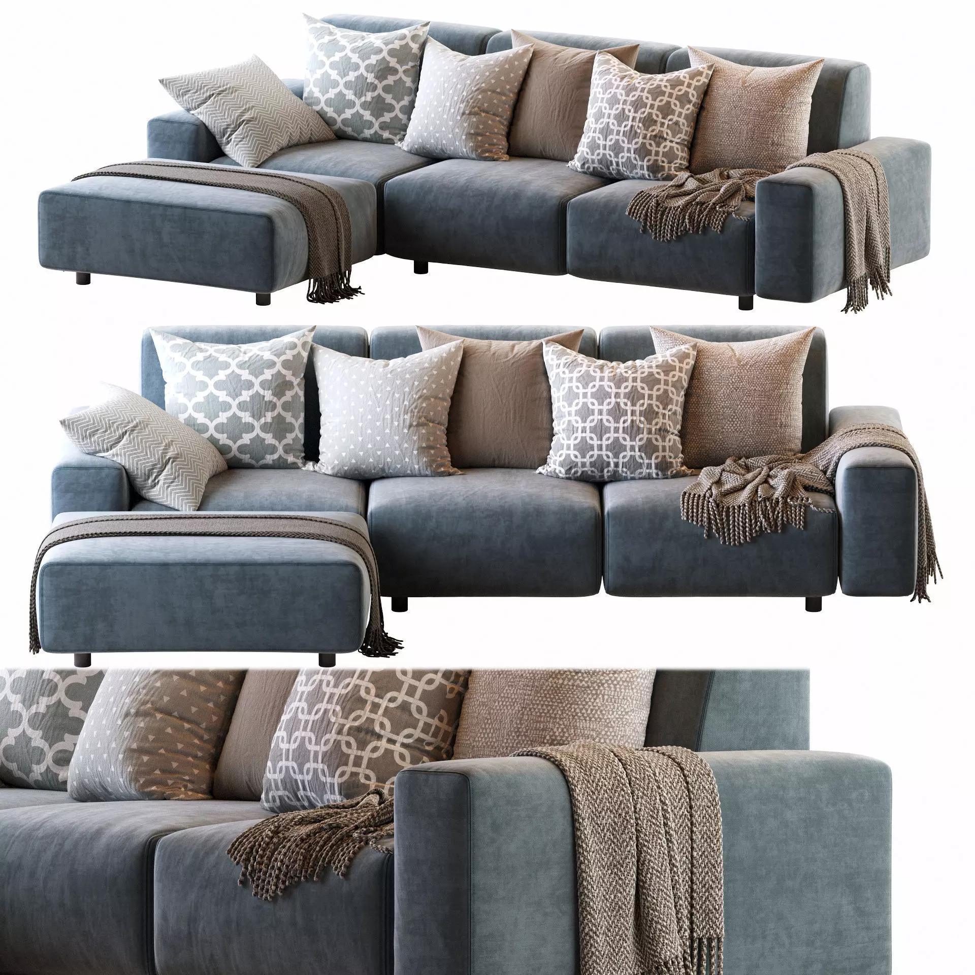 Sofa Aston02 3D model_0