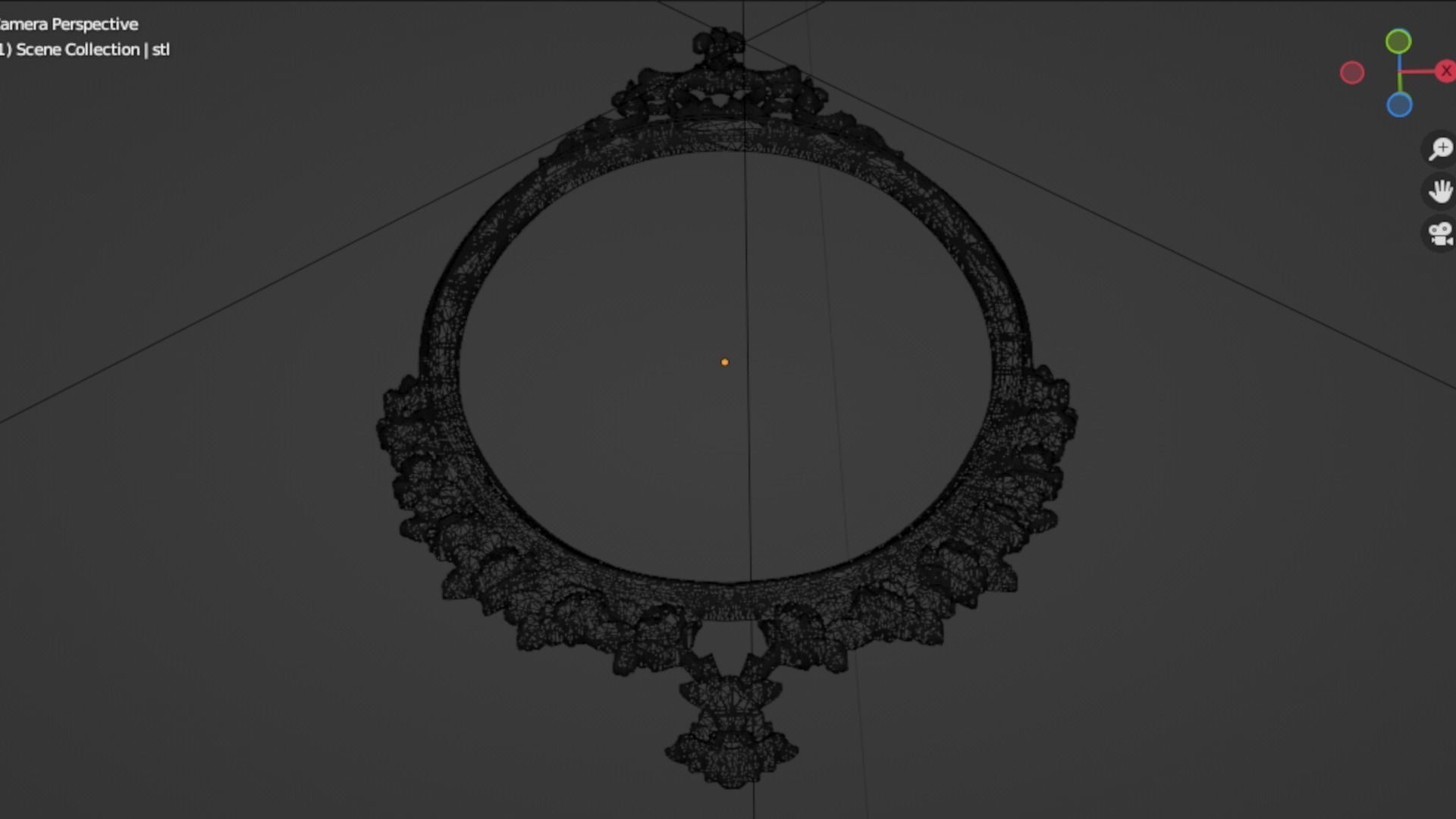 Frame mirror 45 3D print model_6