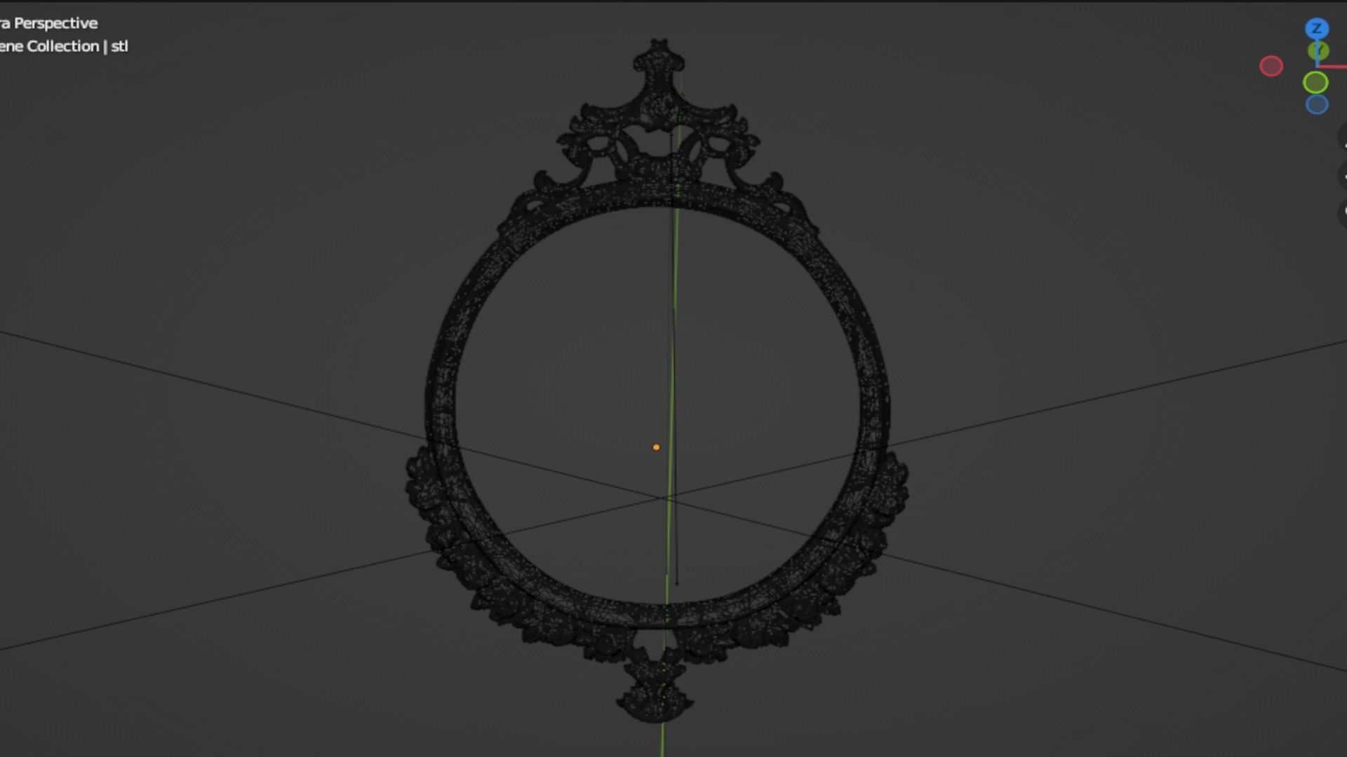 Frame mirror 45 3D print model_5