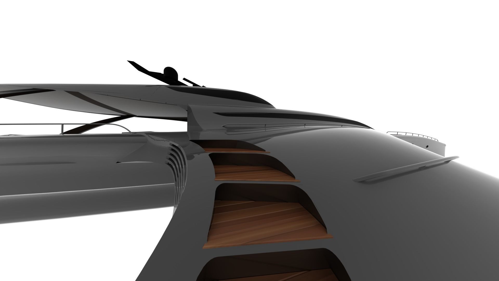 NEW EXCLUSIVE YACHT Low-poly 3D model_7