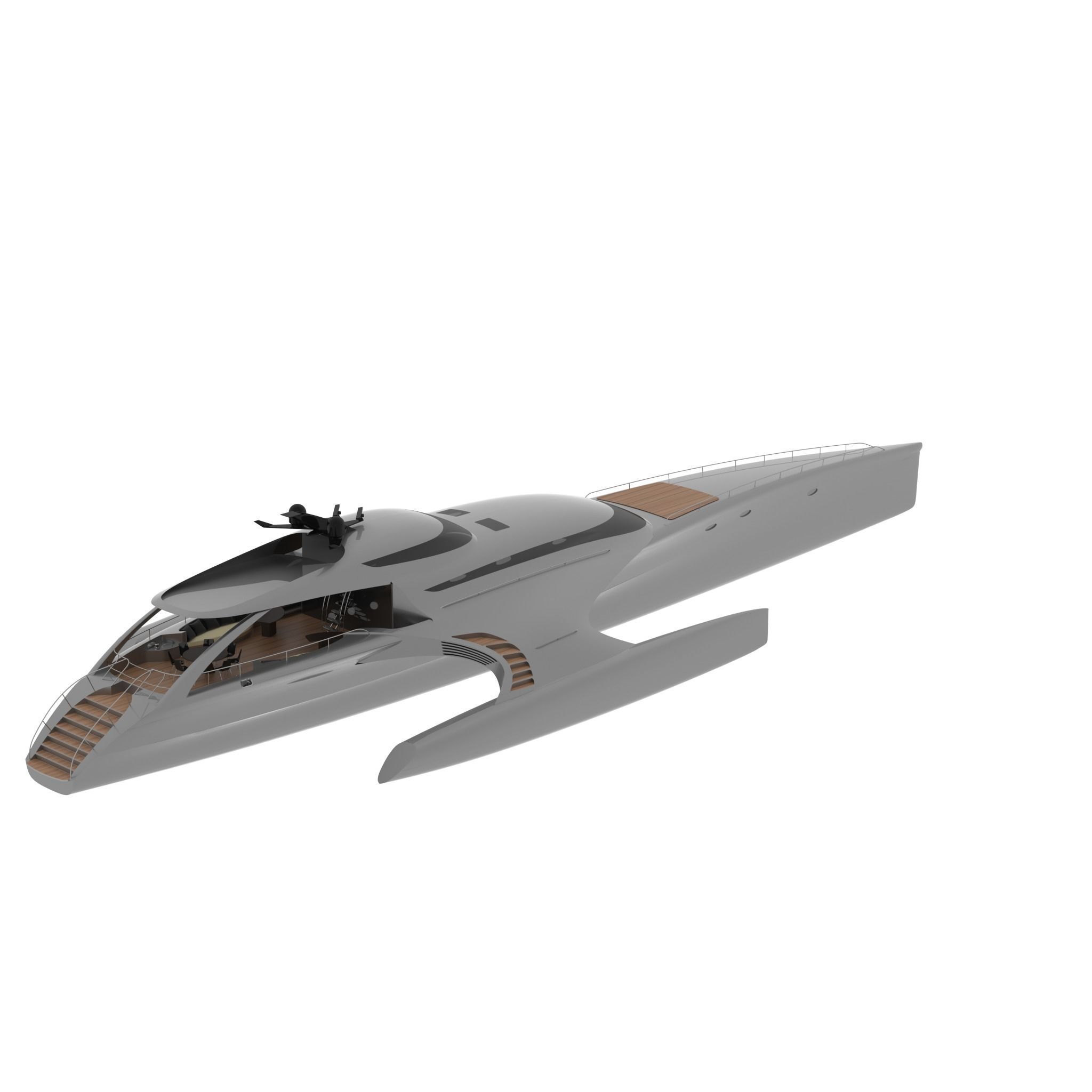NEW EXCLUSIVE YACHT Low-poly 3D model_40