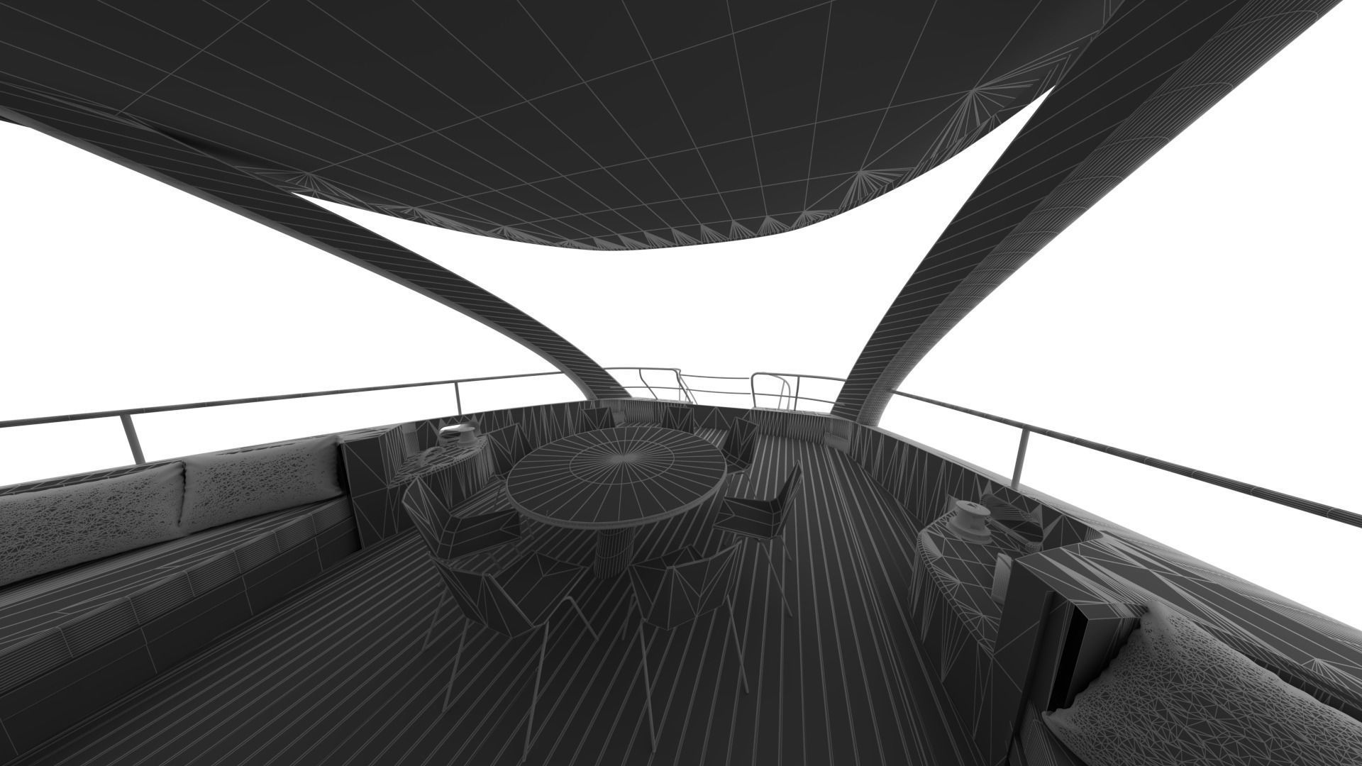 NEW EXCLUSIVE YACHT Low-poly 3D model_18