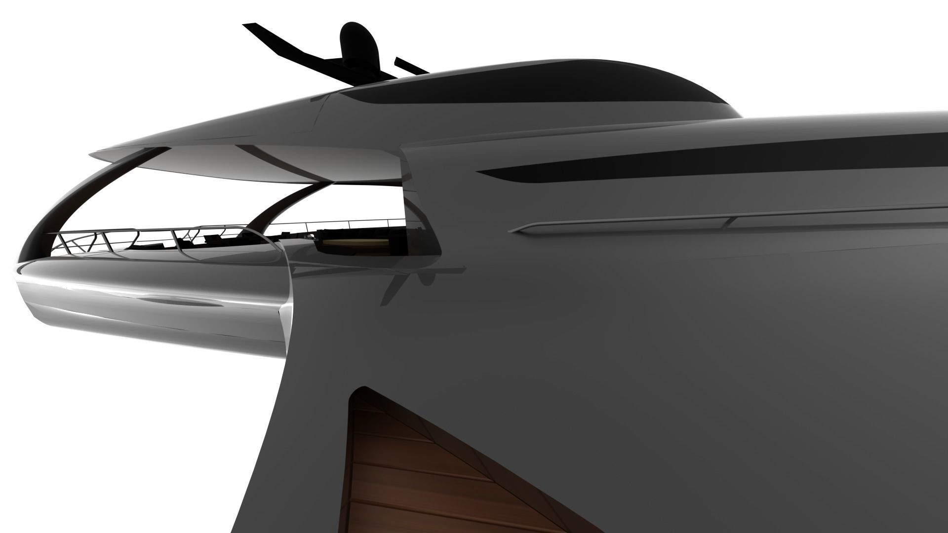 NEW EXCLUSIVE YACHT Low-poly 3D model_10